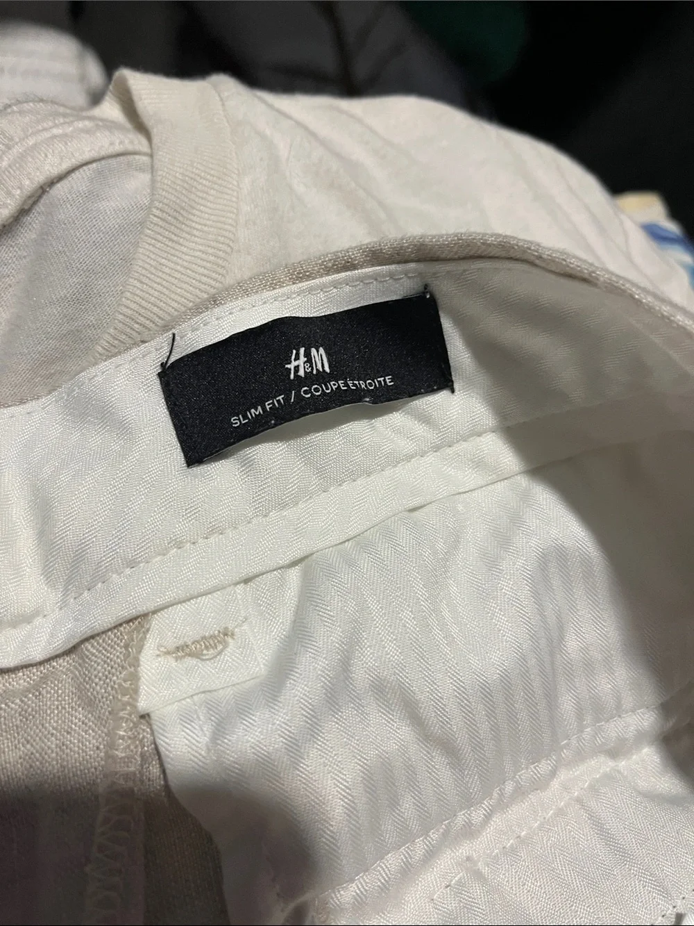 Men's Lightweight Linen Blend Pants in Beige